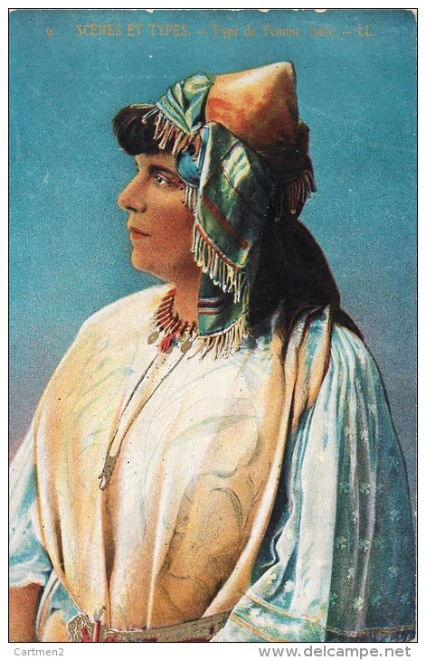 FEMME JUIVE ALGERIE OU TUNISIE JUDAÏCA TYPE JUIF ETHNOLOGIE JEWISH JEW - Judaísmo