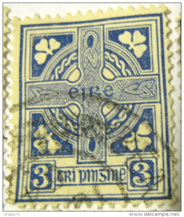 Ireland 1922 Celtic Cross 3d - Used - Gebruikt