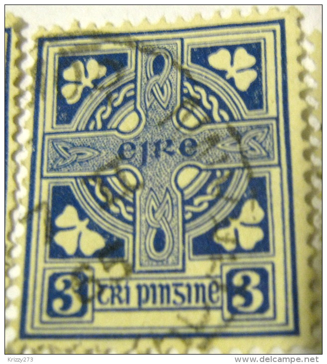 Ireland 1922 Celtic Cross 3d - Used - Gebruikt