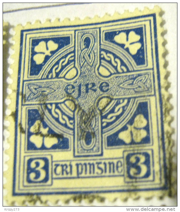 Ireland 1922 Celtic Cross 3d - Used - Gebruikt