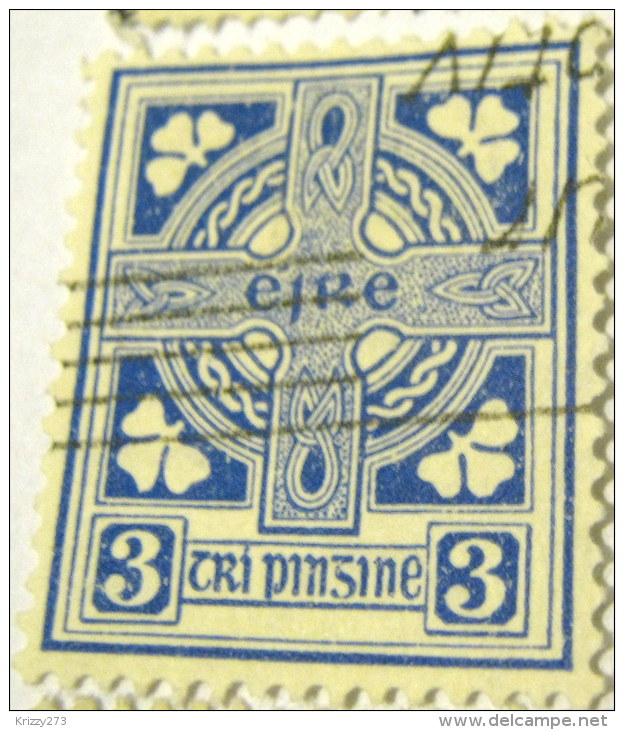 Ireland 1922 Celtic Cross 3d - Used - Gebruikt