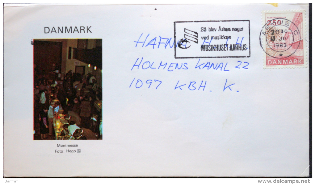 Denmark Letter  Århus C. 1983  MiNr. 781 ( Lot 2295 ) - Cartes-maximum (CM)