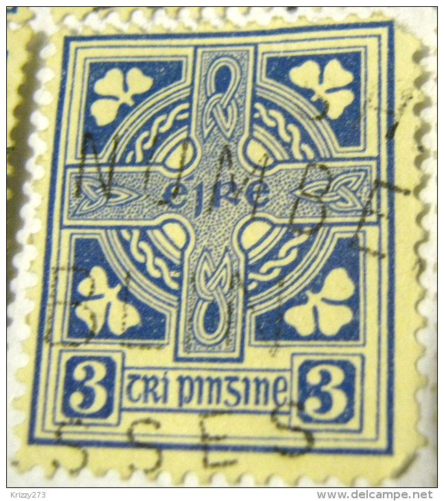 Ireland 1922 Celtic Cross 3d - Used - Gebruikt