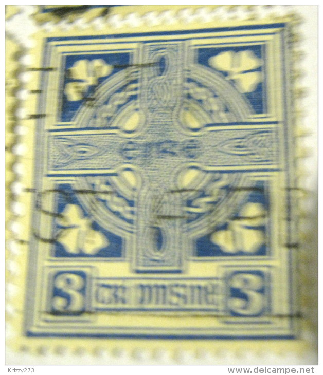 Ireland 1922 Celtic Cross 3d - Used - Gebruikt