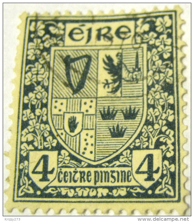 Ireland 1922 Irish Arms 4d - Used - Oblitérés