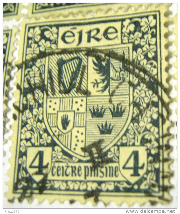 Ireland 1922 Irish Arms 4d - Used - Oblitérés