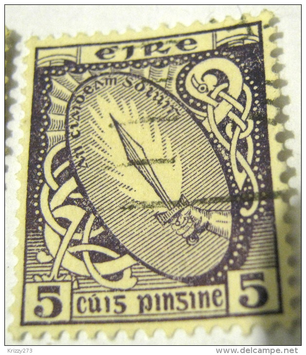 Ireland 1922 Sword Of Light 5d - Used - Oblitérés