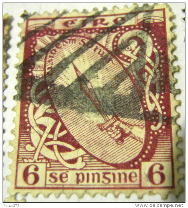 Ireland 1922 Sword Of Light 6d - Used - Gebraucht