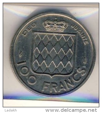 PIECE MONNAIE MONACO 100 FRANCS 1956 # RAINIER III # - 1949-1956 Anciens Francs
