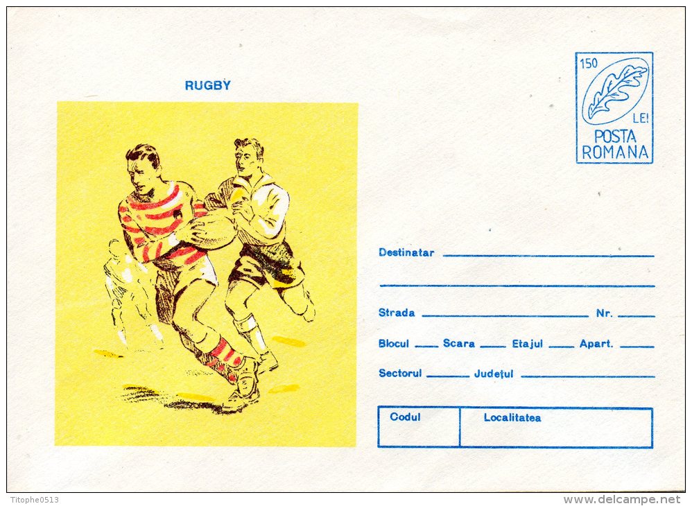 ROUMANIE. Entier Postal De 1996. Rugby. - Rugby