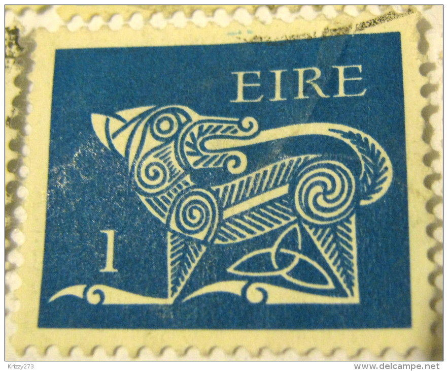 Ireland 1971 Stylised Dog 1p - Used - Oblitérés