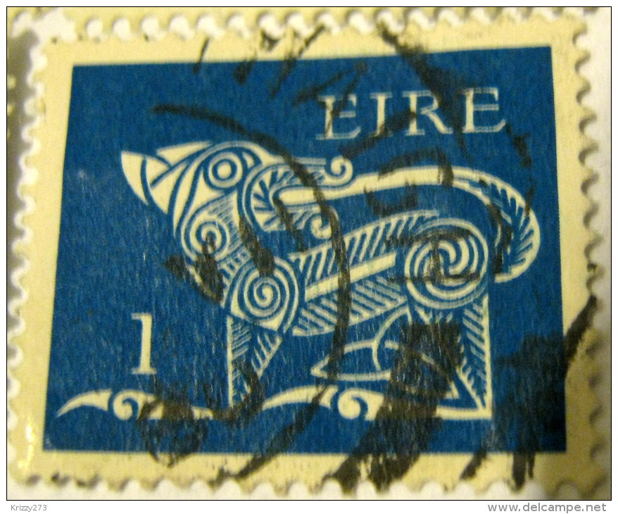 Ireland 1971 Stylised Dog 1p - Used - Gebraucht