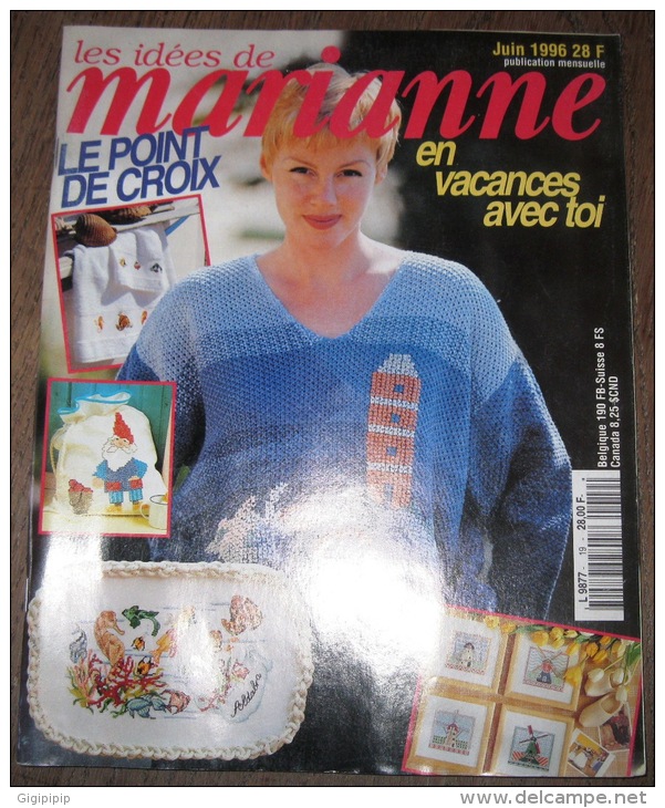 REVUE MAGAZINE LES IDEES DE MARIANNE LE POINT DE CROIX 1996 N° 19 - Maison & Décoration