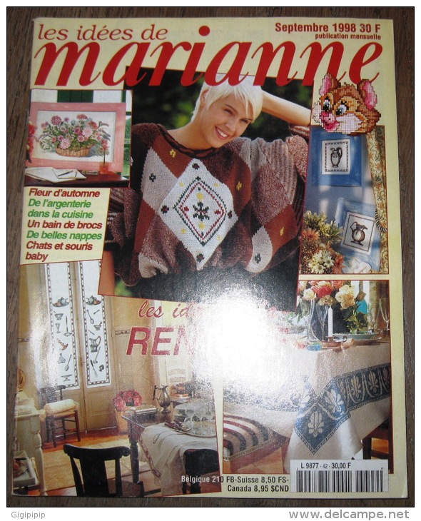 REVUE MAGAZINE LES IDEES DE MARIANNE LE POINT DE CROIX 1998 N° 42 - House & Decoration