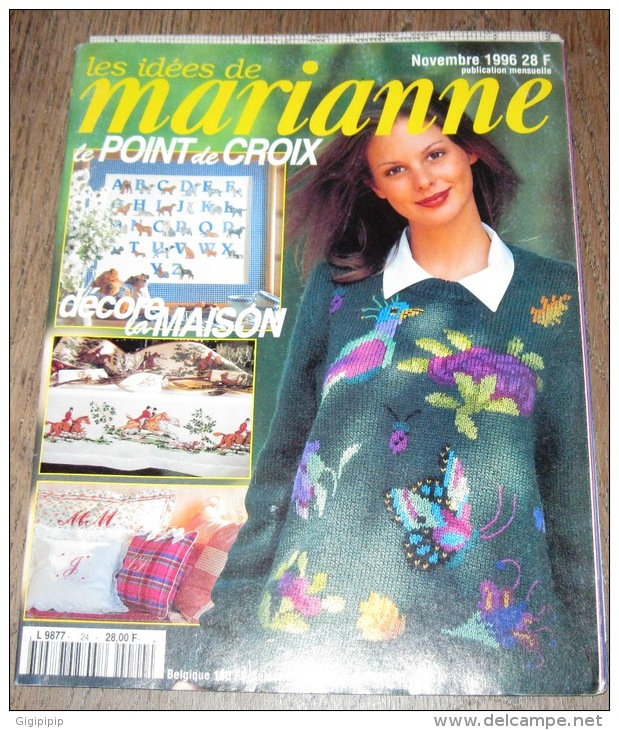 REVUE MAGAZINE LES IDEES DE MARIANNE LE POINT DE CROIX 1996 N° 24 - Huis & Decoratie