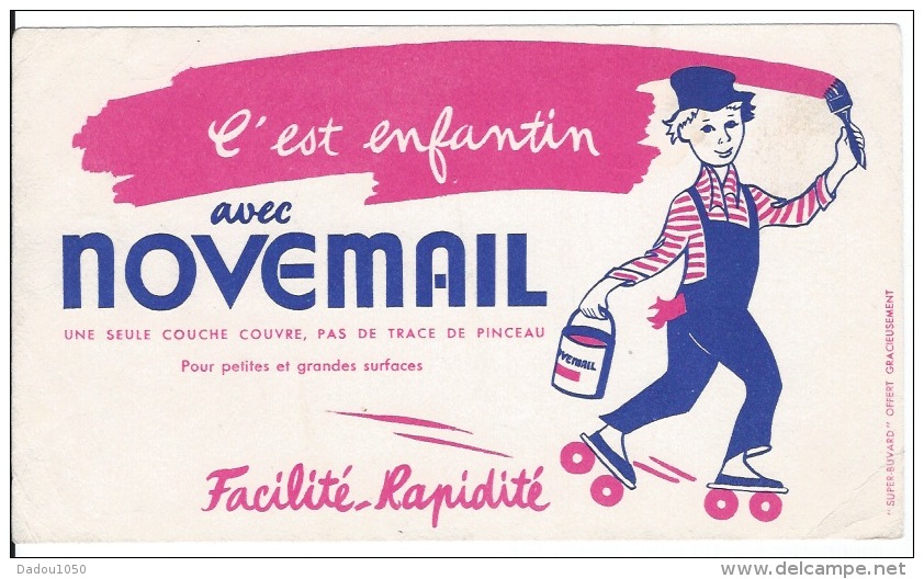 Buvard  NOVEMAIL Peinture - Paints