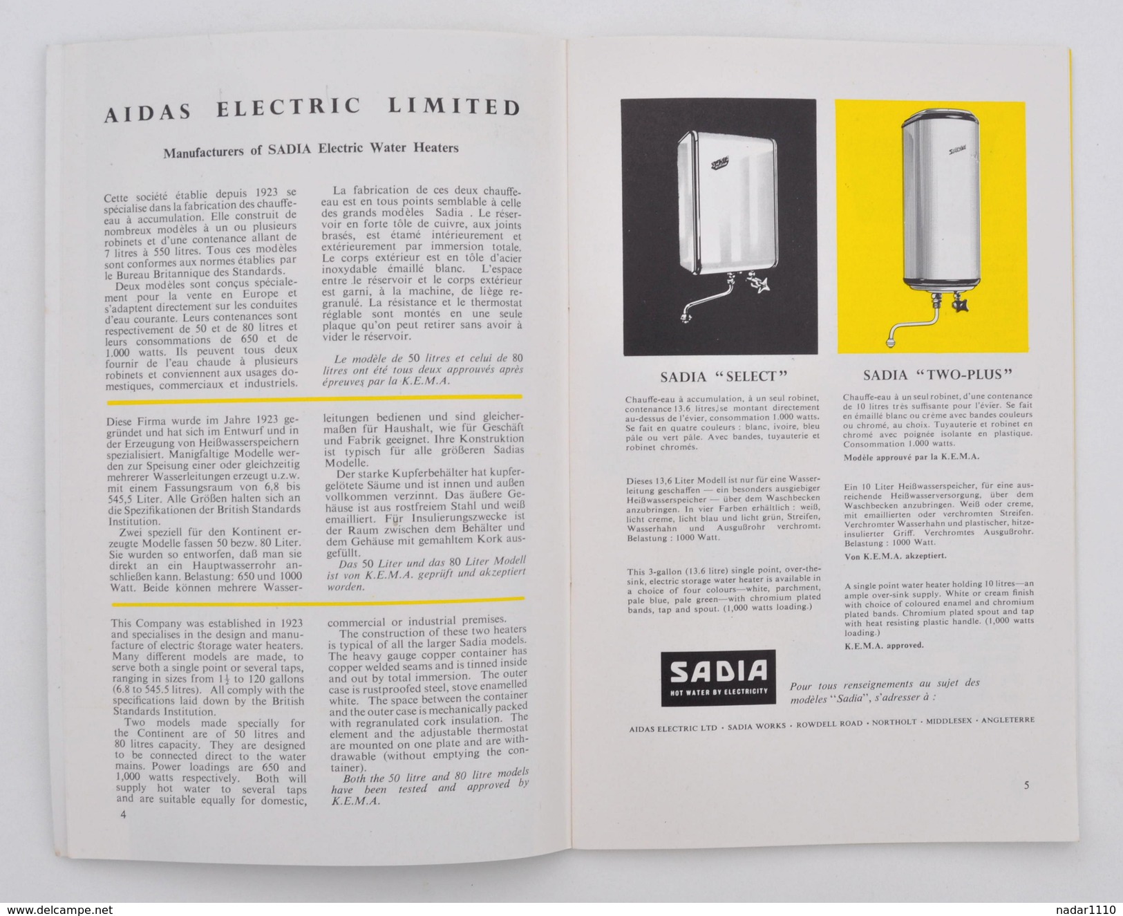 Art Ménager / EXPO BRUXELLES 1958 : Electricité à La Maison (Electricty In The Home, LONDON) / Hoover, Kenwood, Cossor - Interieurdecoratie