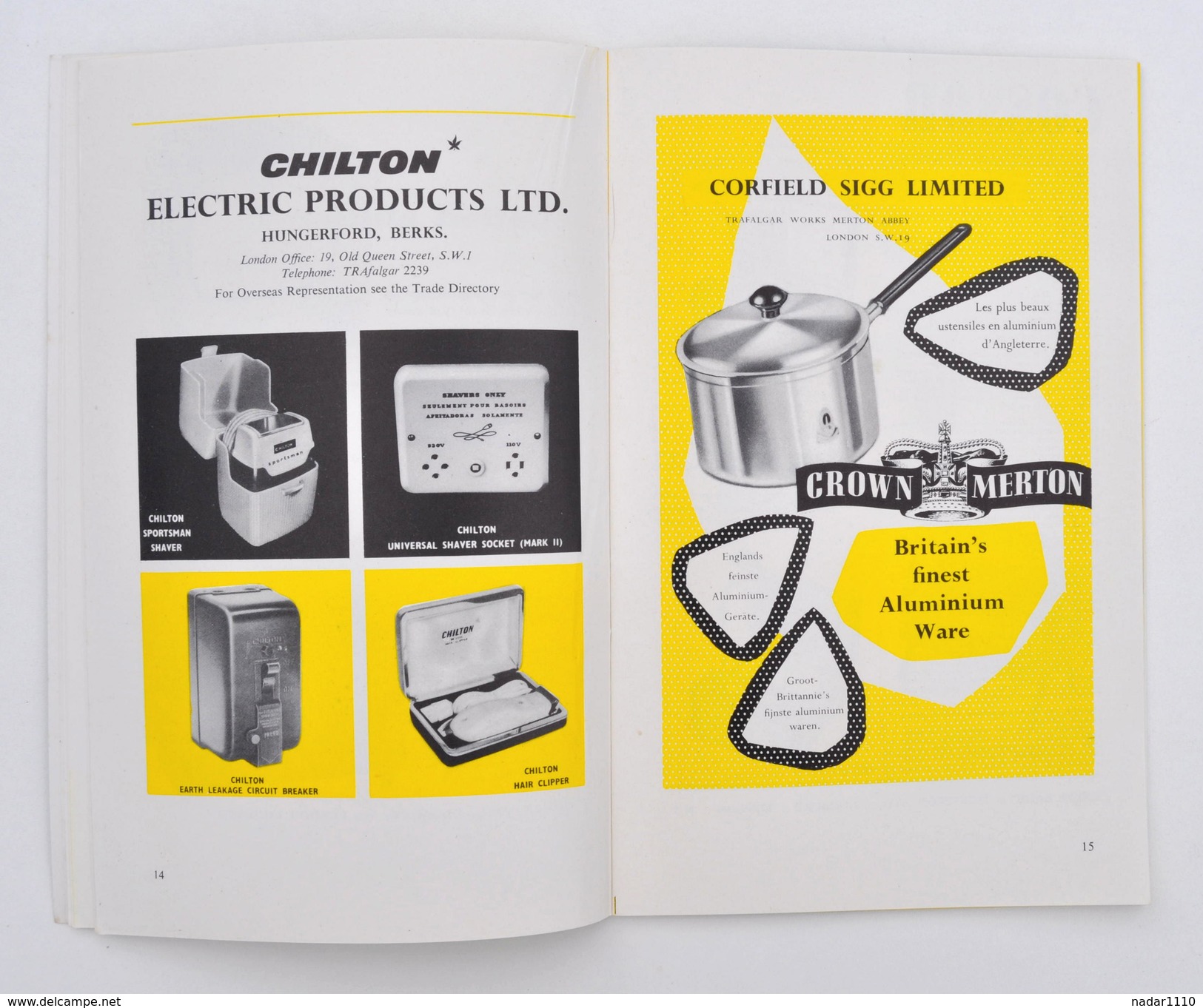 Art ménager / EXPO BRUXELLES 1958 : Electricité à la Maison (Electricty in the Home, LONDON) / Hoover, Kenwood, Cossor