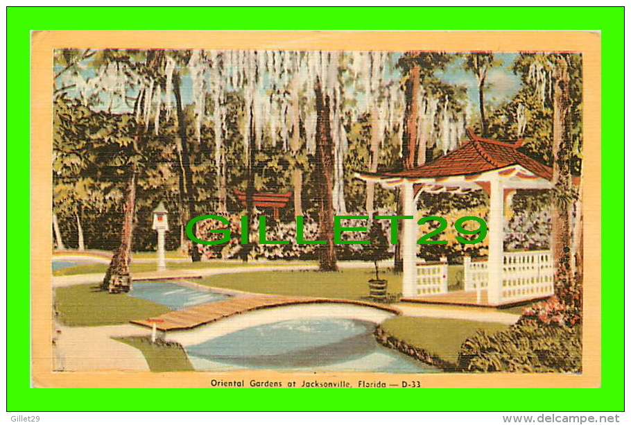 JACKSONVILLE, FL - ORIENTAL GARDENS ON SAN JOSE BOULEVARD - PUB. BY SETZER'S WHAREHOUSE - - Jacksonville