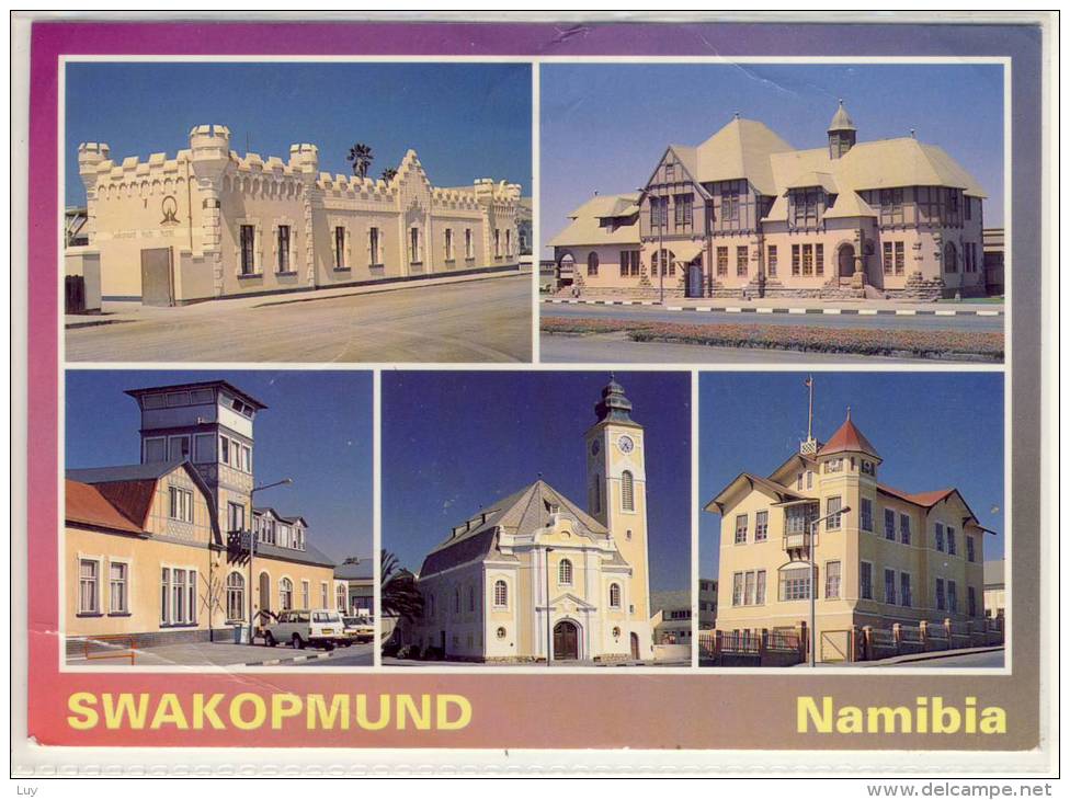 NAMIBIA - SWAKOPMUND - Alte Kasern For Railroad Comp, Prison, Nice Stamp, Haus Altona, Lutheran Church, Ritterburg - Namibie