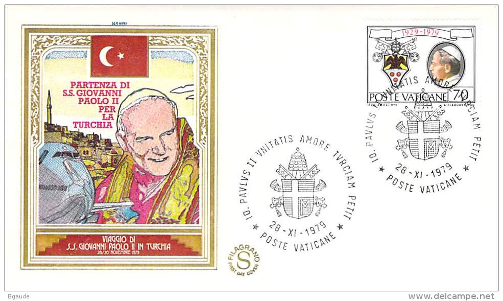 RELIGION CATHOLIQUE VOYAGE  PAPE  JEAN PAUL II   Pope John Paul II Papst Johannes Paul II  PAPA Jonas Paulius II - Covers & Documents