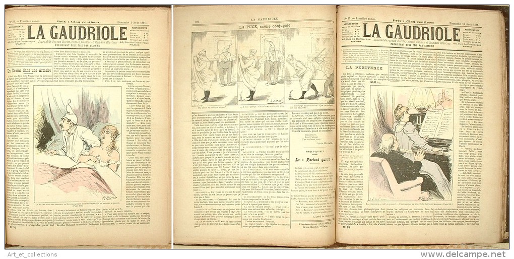 78 Livraisons De La Revue « La GAUDRIOLE » De Sa 1ère Année 1891 - Revues Anciennes - Avant 1900