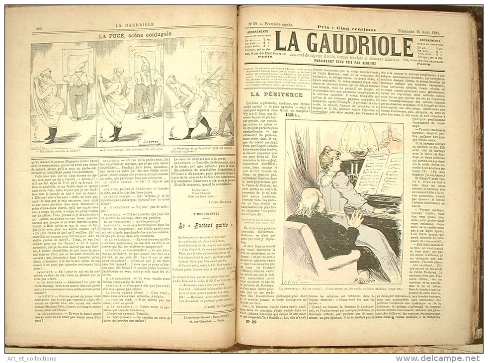 78 Livraisons De La Revue « La GAUDRIOLE » De Sa 1ère Année 1891 - Revues Anciennes - Avant 1900