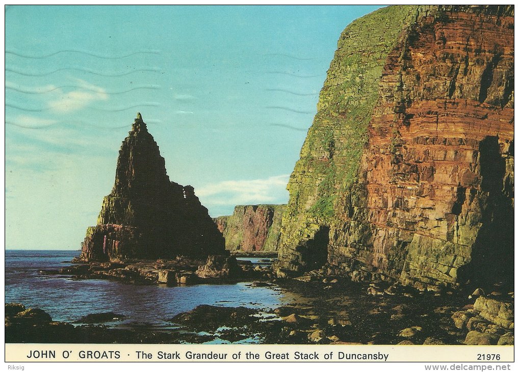 John O`Groats  - The Stark Grandeur Of The Great Stack Of Duncansby.  # 02568 - Caithness