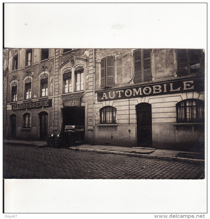 Carte Postale Photo LYON (Rhône) Carrosserie AUTOMOBILE A. ROUSSET 153 Chemin De Baraban AUTO-VOITURE-COMMERCE- - Lyon 3