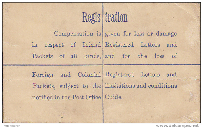 Great Britain Uprated Registered Postal Stationery Ganzsache Entier 4½ P King George V. 1932 To LINCOLN (2 Scans) - Covers & Documents