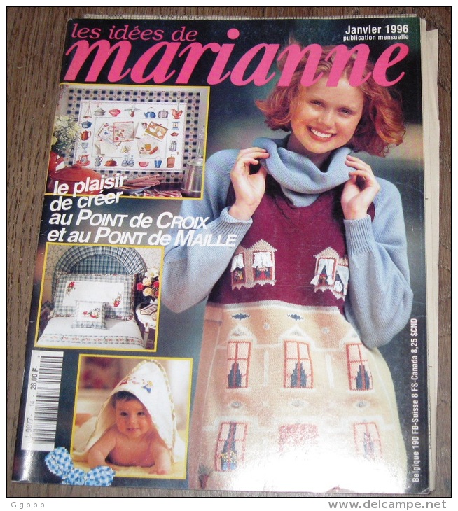 REVUE MAGAZINE LES IDEES DE MARIANNE LE POINT DE CROIX 1996 N° 14 - Maison & Décoration