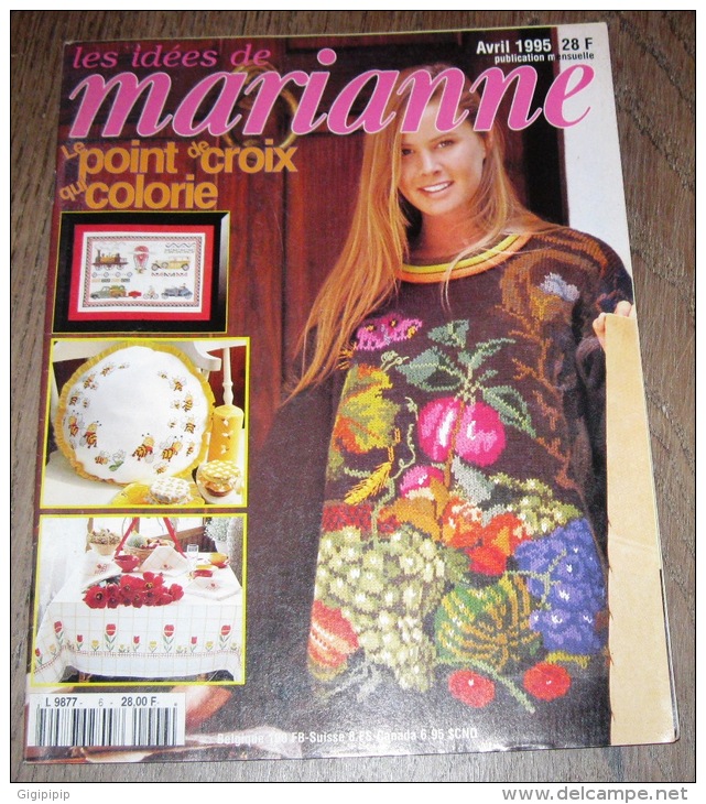 REVUE MAGAZINE LES IDEES DE MARIANNE LE POINT DE CROIX 1995 N° 6 - House & Decoration