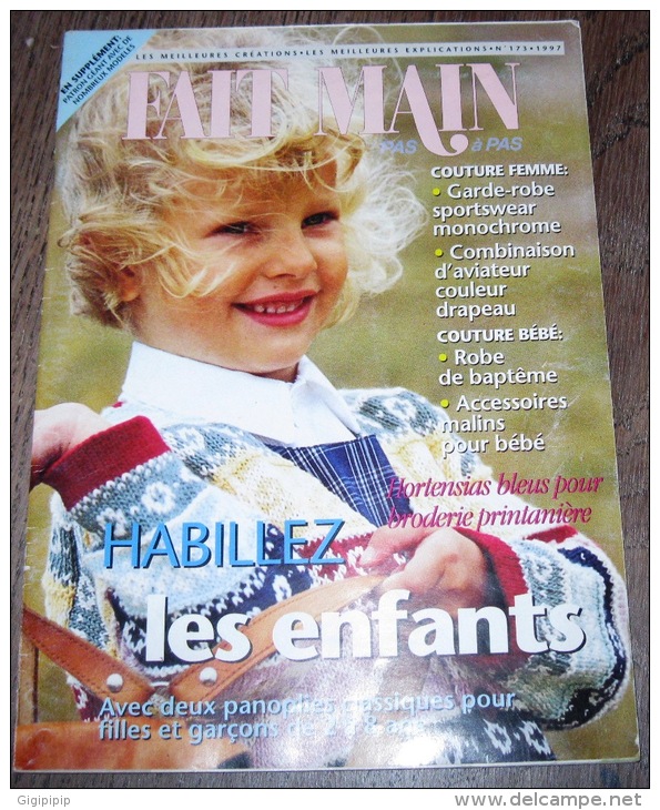 REVUE MAGAZINE FAIT MAIN HABILLEZ LES ENFANTS N° 173 1997 - Maison & Décoration