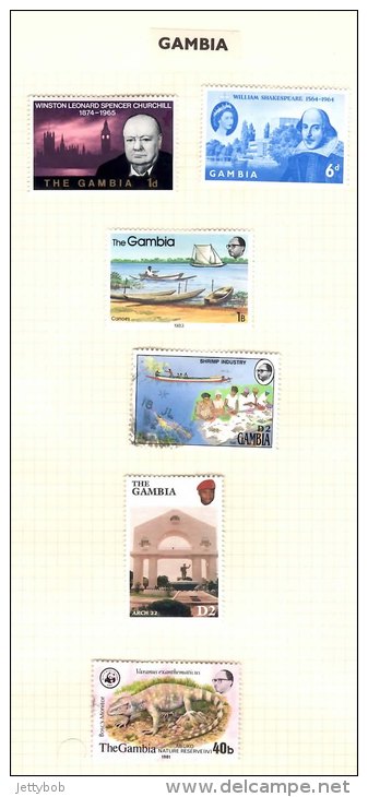 GAMBIA Collection Of 48 Stamps (incl 1 Sheetlet) Mainly Mint (13 Used) See Scans - Gambia (...-1964)