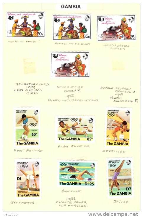 GAMBIA Collection Of 48 Stamps (incl 1 Sheetlet) Mainly Mint (13 Used) See Scans - Gambie (...-1964)