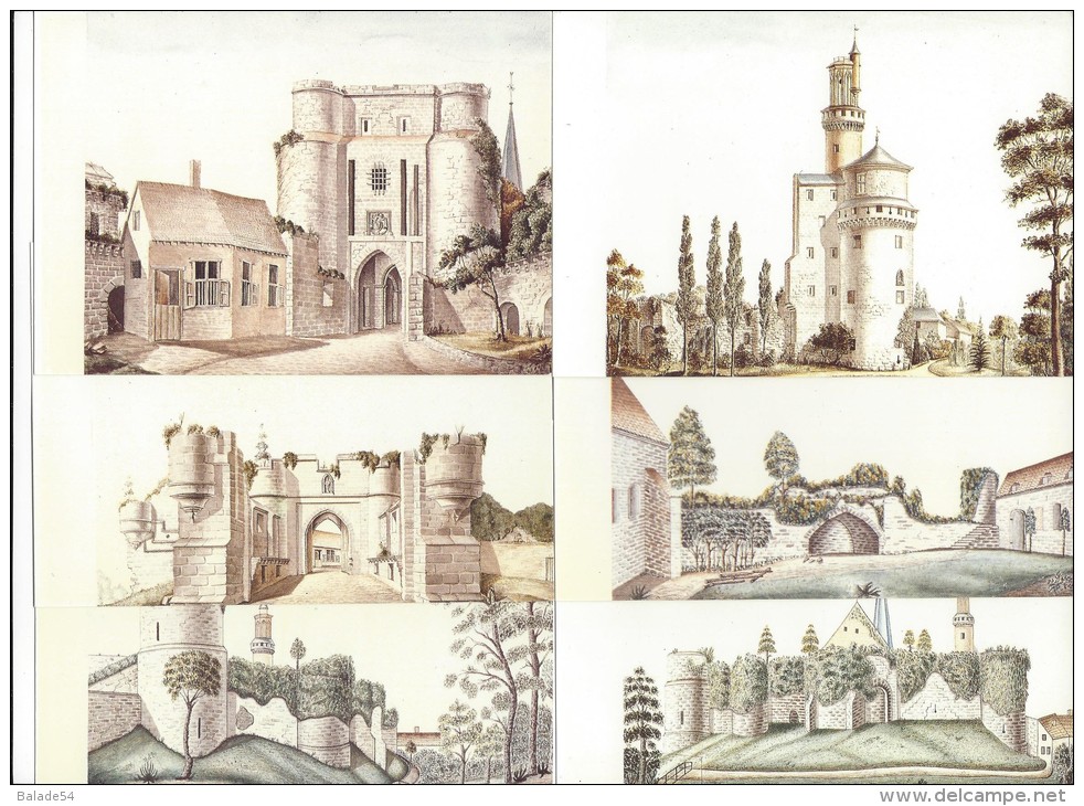 12 CPM - ANTOING - LE CHATEAU : Vue Extérieur Et Intérieur Des Remparts Fortifiés, Donjon, Entrée, Grand Bolewerk - Antoing