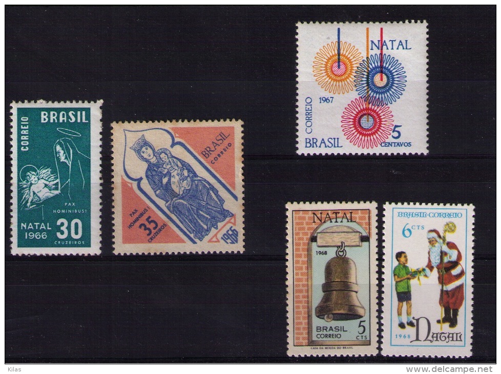 BRAZIL 1967/68  Christmas, Lote - Unused Stamps
