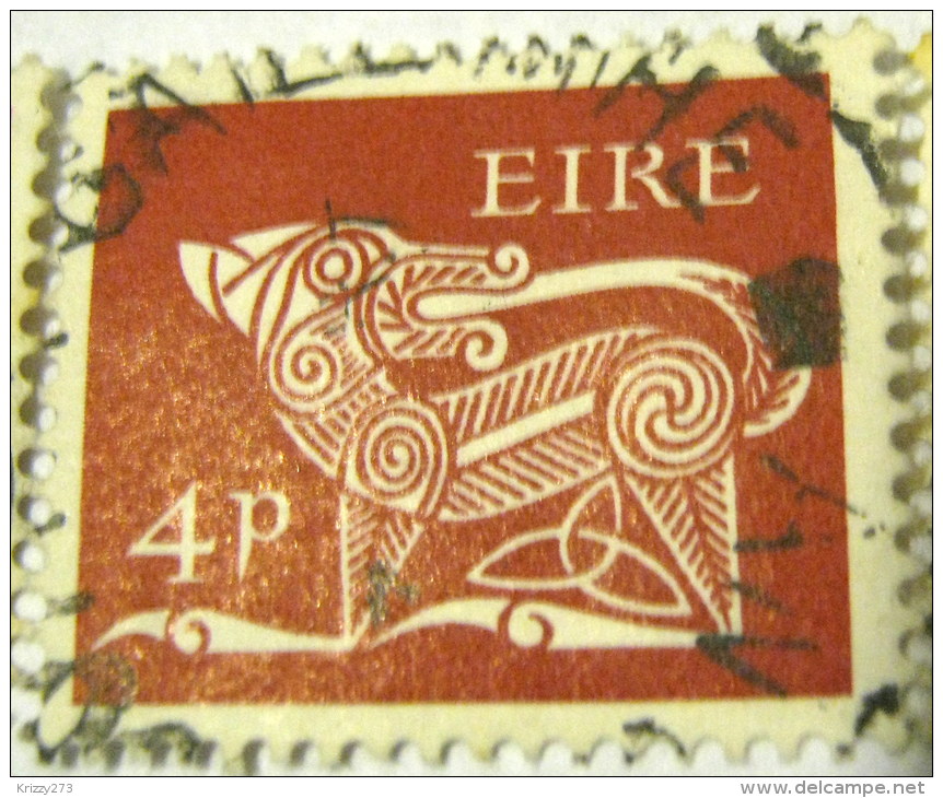 Ireland 1968 Stylised Dog 4p - Used - Used Stamps