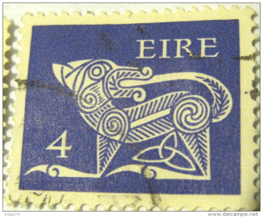 Ireland 1971 Stylised Dog 4p - Used - Used Stamps
