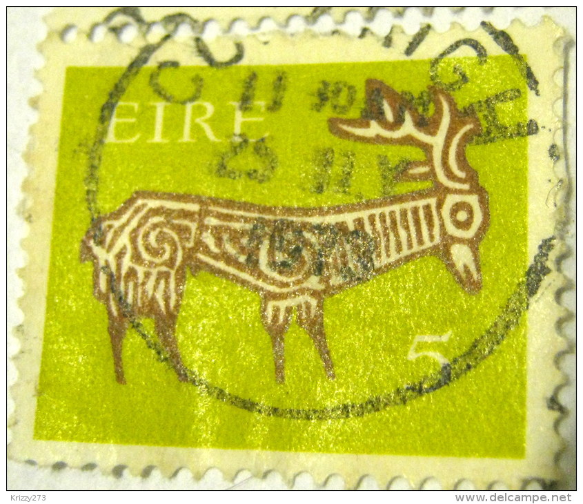 Ireland 1971 Stylised Deer 5p - Used - Oblitérés