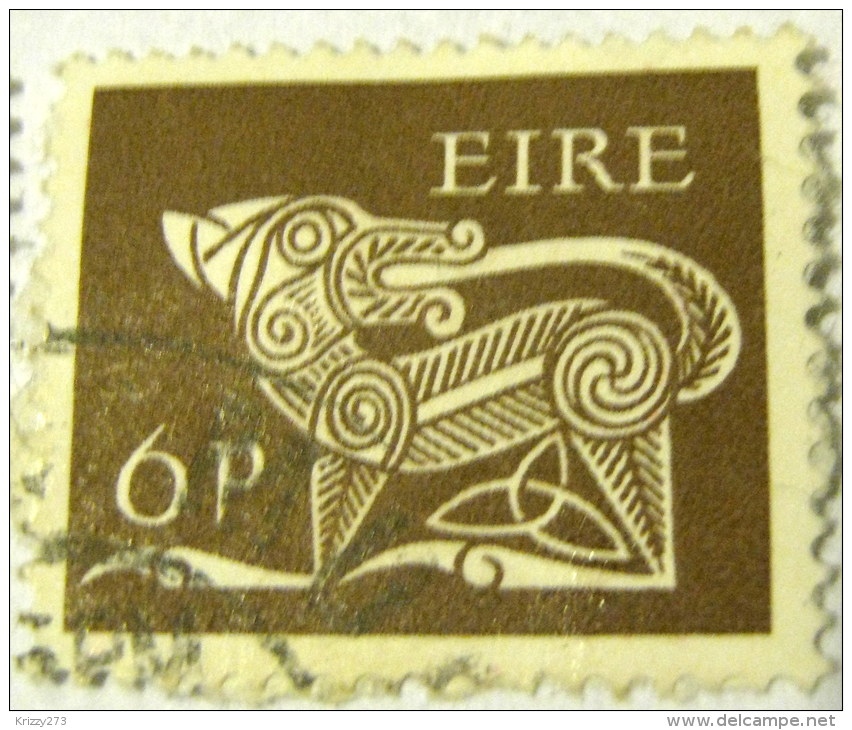 Ireland 1968 Stylised Dog 6p - Used - Oblitérés