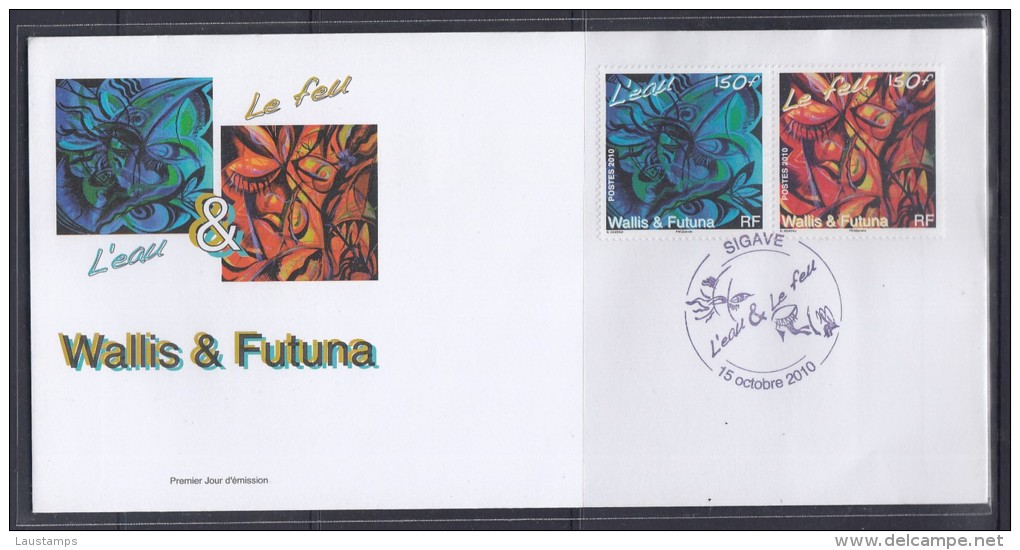 Wallis Et Futuna 2010 L'eau &amp; Le Fell FDC(SIGAVE Cancellation) - FDC