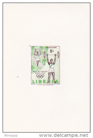 Liberia 1960 Olympic Games Rome 5c Imperforated Mini Sheet - Liberia