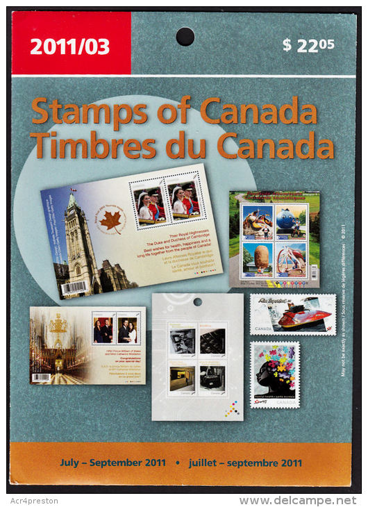 O0023 CANADA 2011, 2011-03 Stamp Pack Complete, Unopened. - Pochettes Postales Annuelles