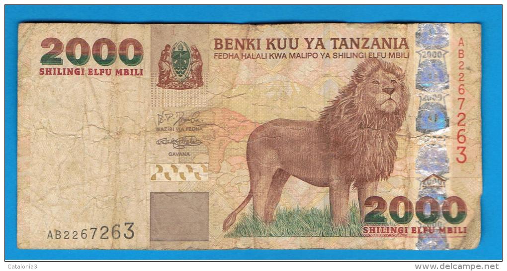 TANZANIA - 2000 Shillingi  Circulado    P-37 - Tanzanie