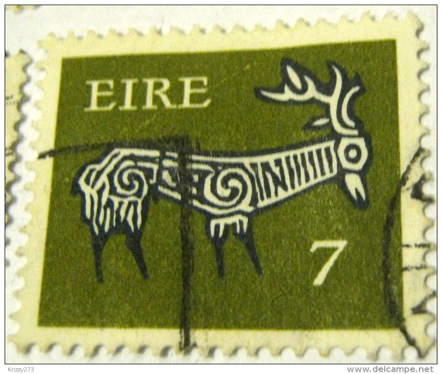 Ireland 1974 Stylised Stag 7p - Used - Usati