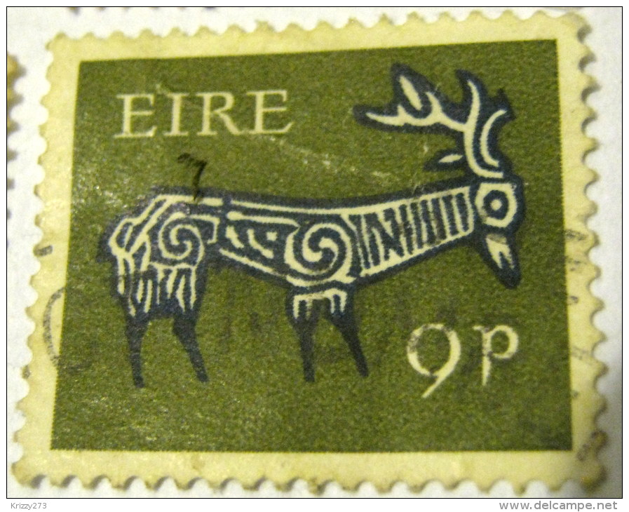 Ireland 1968 Stylised Stag 9p - Used - Used Stamps