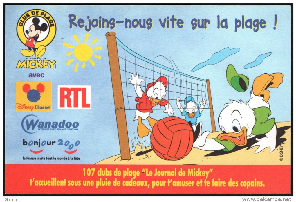 BEACH VOLLEY - FRANCE - REJOING.HOUS VITE SUR LA PLAGE! - DISNEY - MICKEY MOUSE - Volleyball