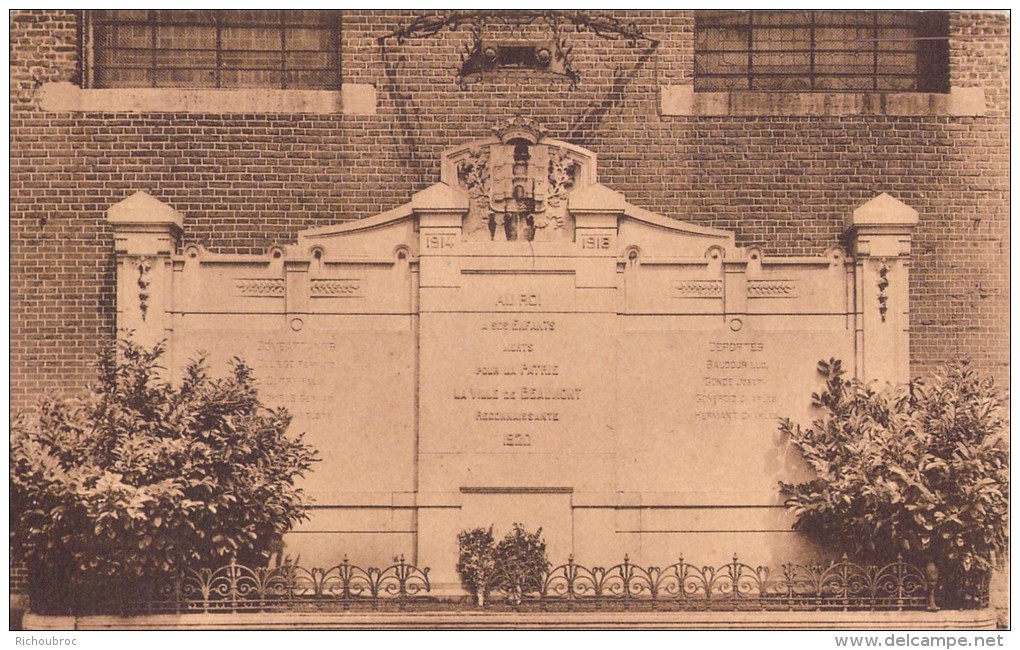 RARE BEAUMONT MONUMENT AUX MORTS DE LA GUERRE 1914 1918 - Beaumont