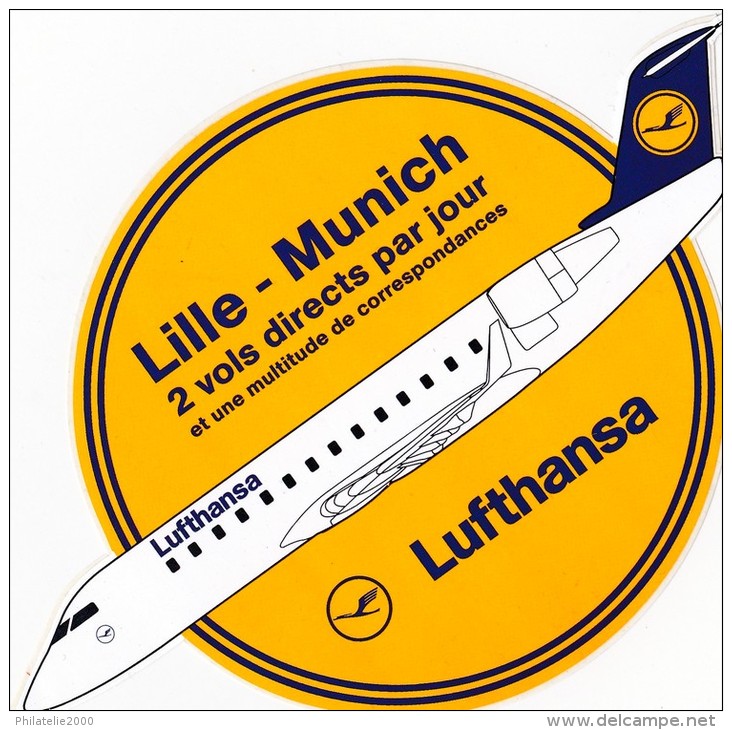 Lufthansa 29 Autocollants Rare ! - Aufkleber